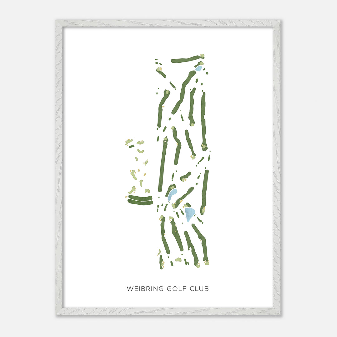 Print of Weibring Golf Club Modern Map