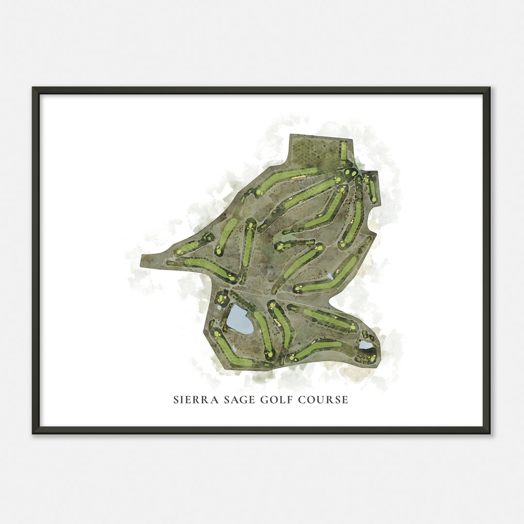 Print of Sierra Sage Golf Course Classic Map