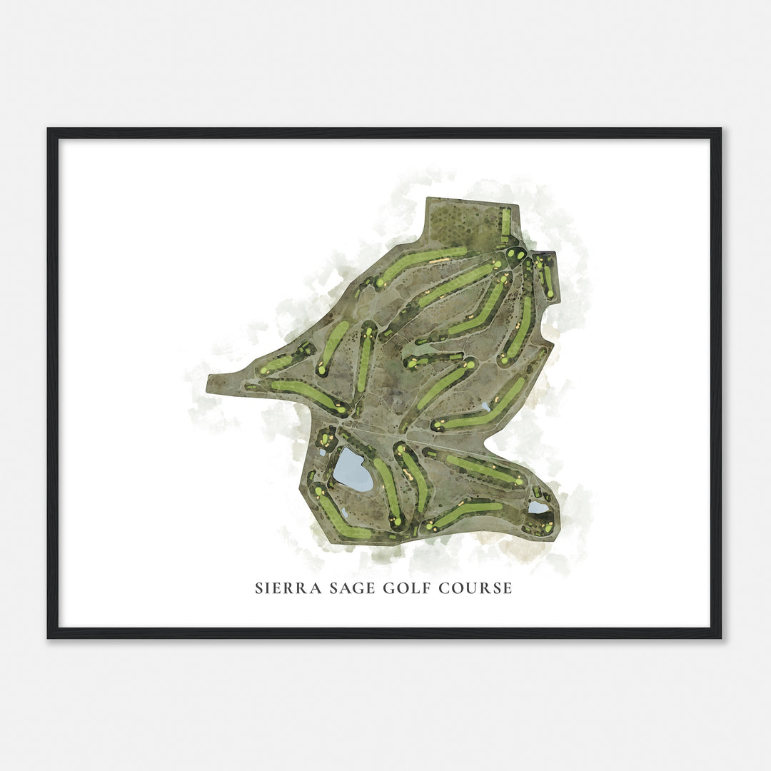 Print of Sierra Sage Golf Course Classic Map