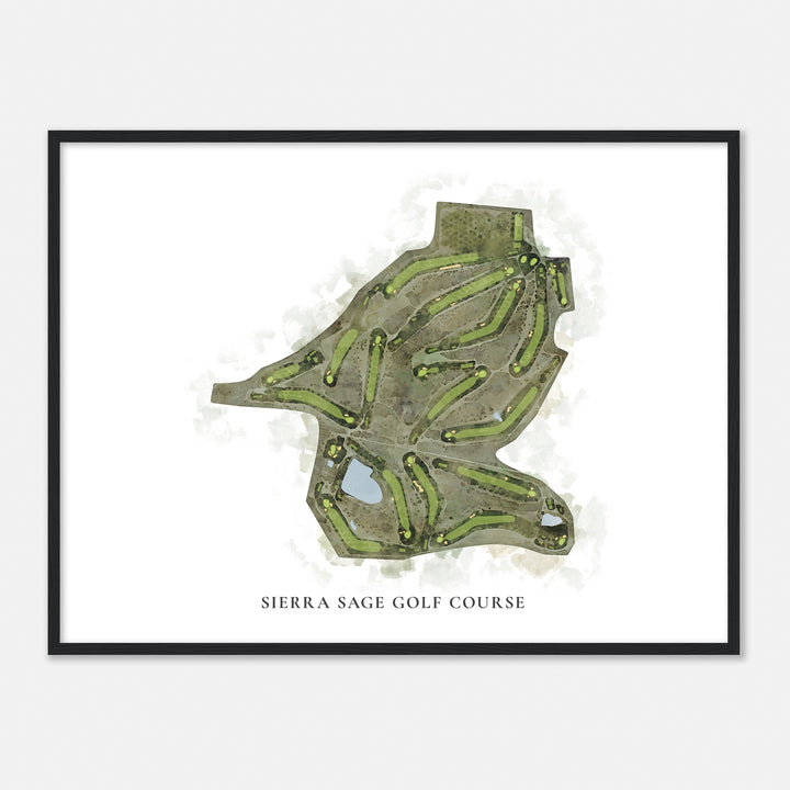 Print of Sierra Sage Golf Course Classic Map