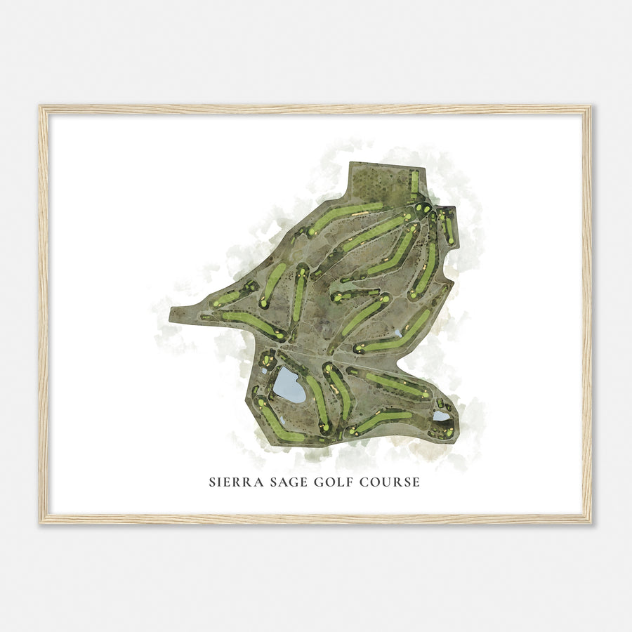Print of Sierra Sage Golf Course Classic Map