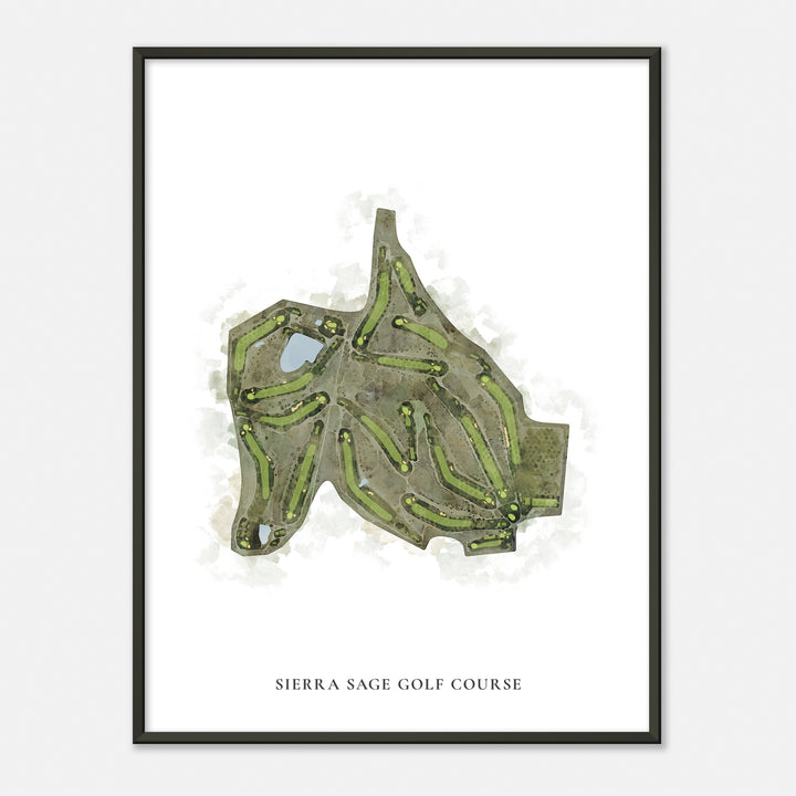 Print of Sierra Sage Golf Course Classic Map