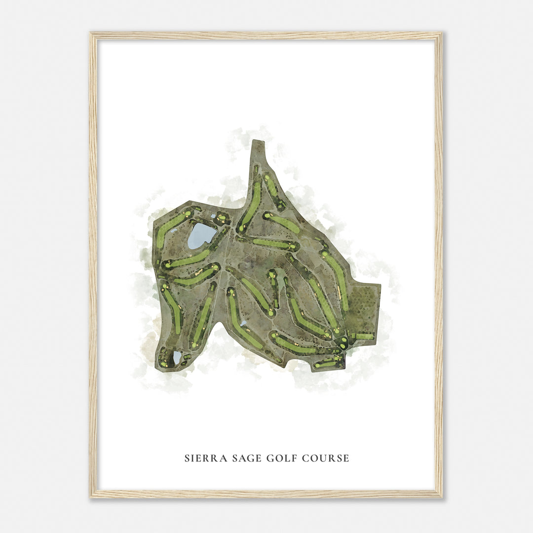Print of Sierra Sage Golf Course Classic Map