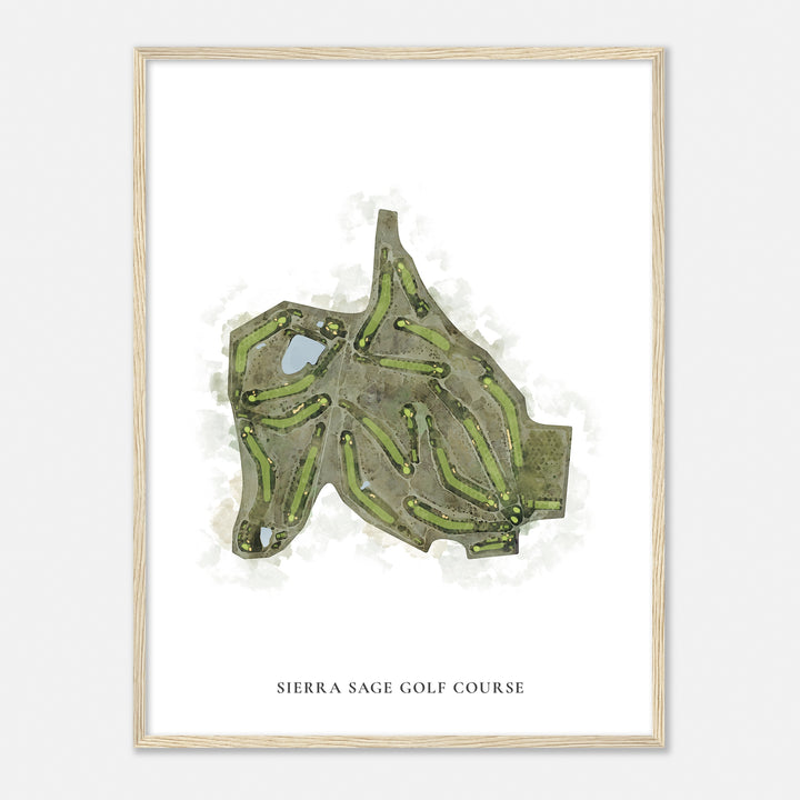 Print of Sierra Sage Golf Course Classic Map