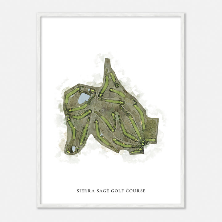 Print of Sierra Sage Golf Course Classic Map