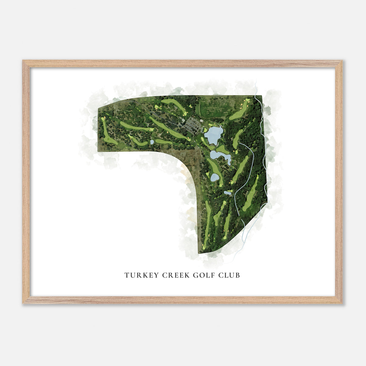 Print of Turkey Creek Golf Club Classic Map