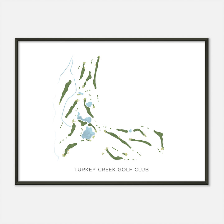 Print of Turkey Creek Golf Club Modern Map
