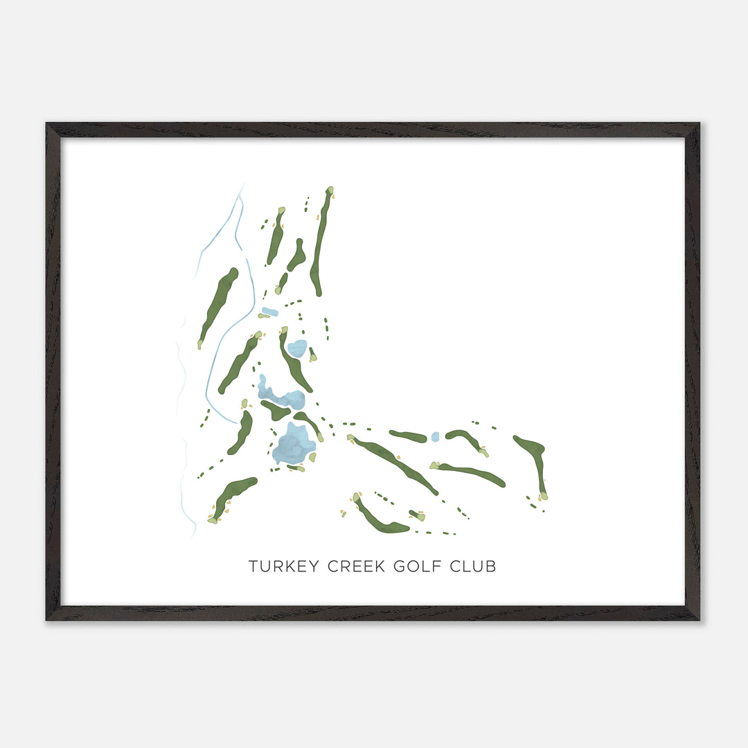 Print of Turkey Creek Golf Club Modern Map