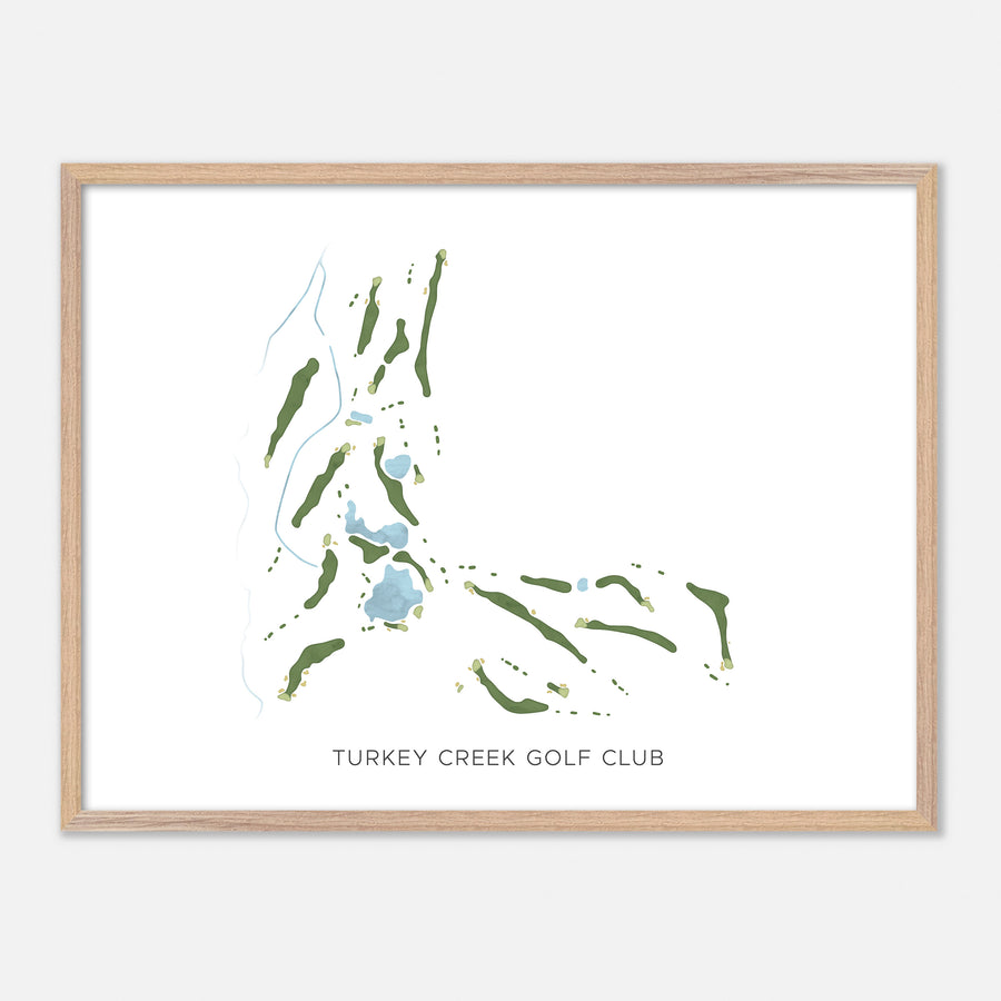 Print of Turkey Creek Golf Club Modern Map