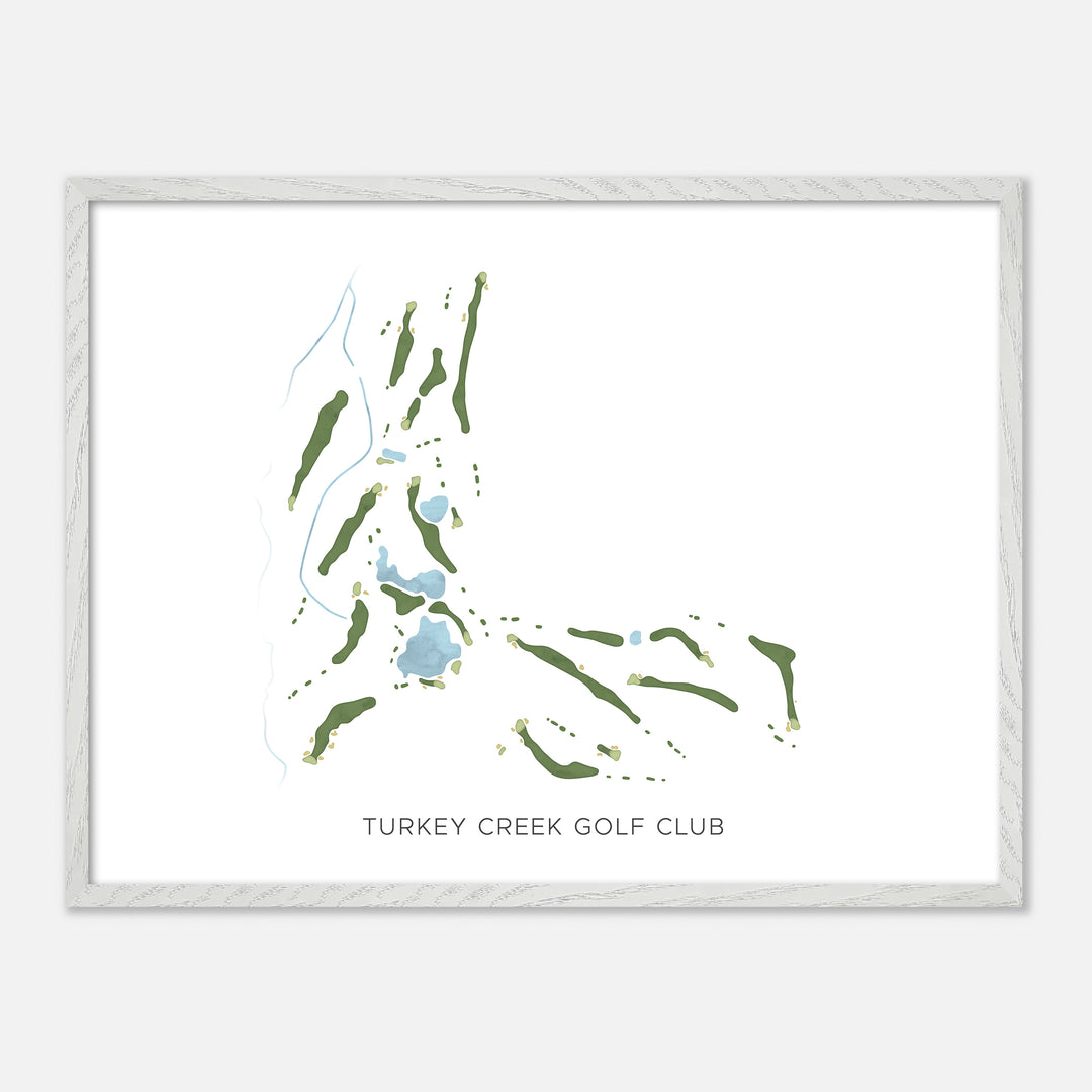 Print of Turkey Creek Golf Club Modern Map