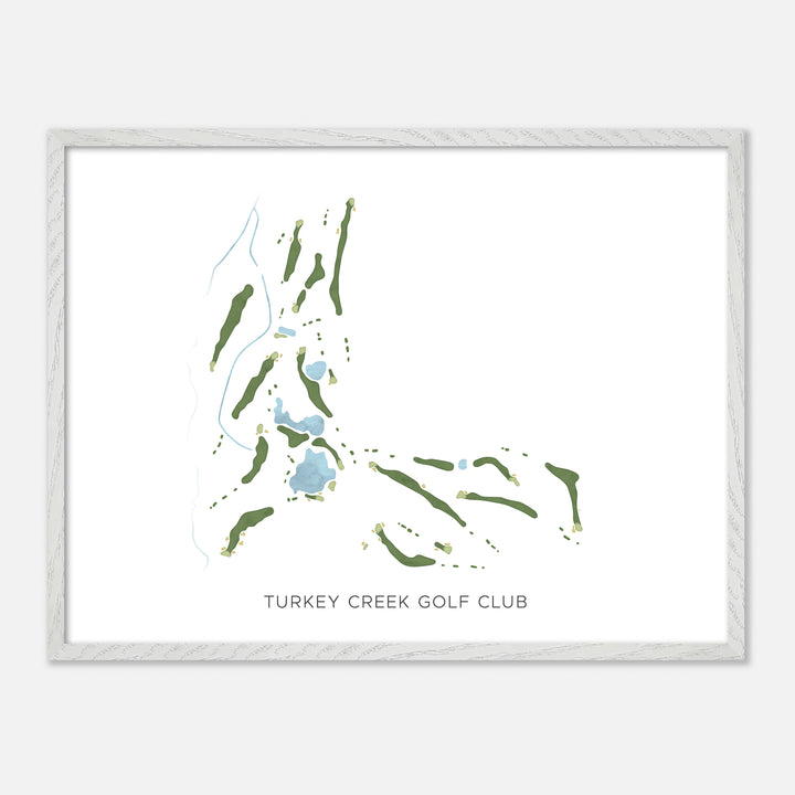 Print of Turkey Creek Golf Club Modern Map