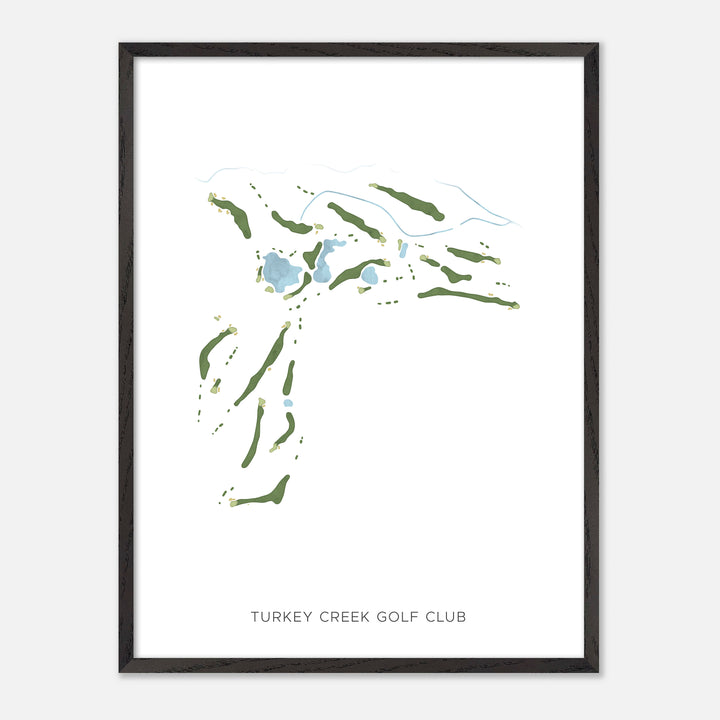 Print of Turkey Creek Golf Club Modern Map