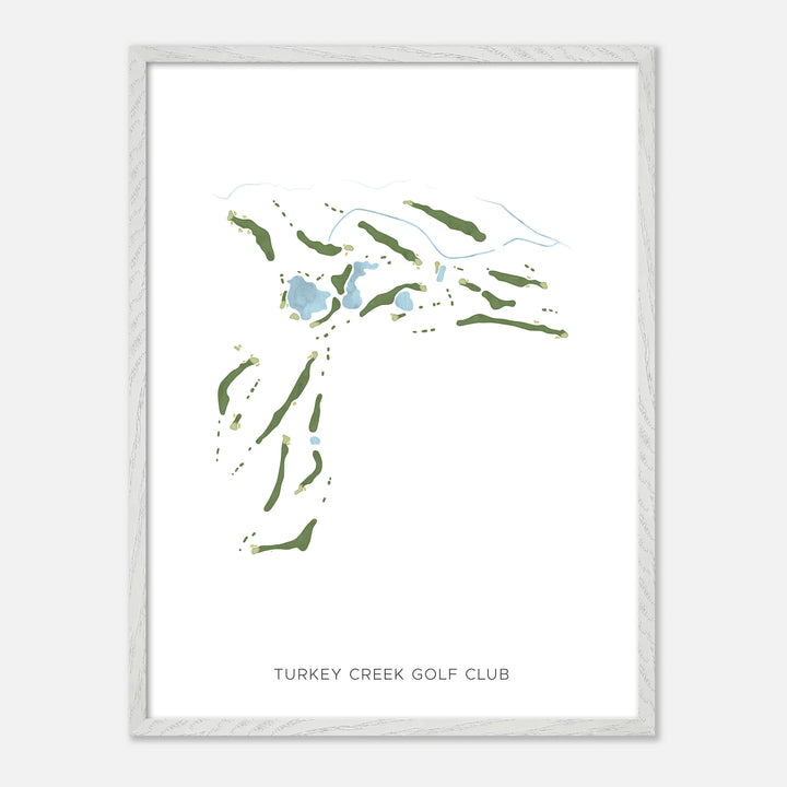 Print of Turkey Creek Golf Club Modern Map