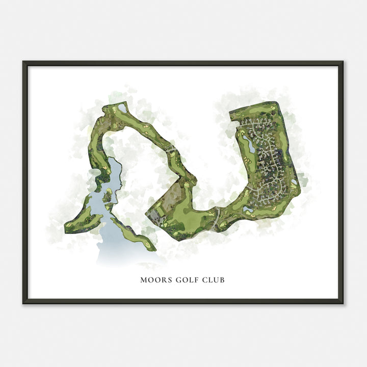 Print of Moors Golf Club Classic Map