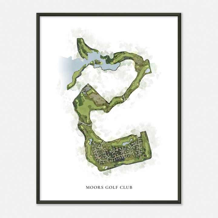Print of Moors Golf Club Classic Map