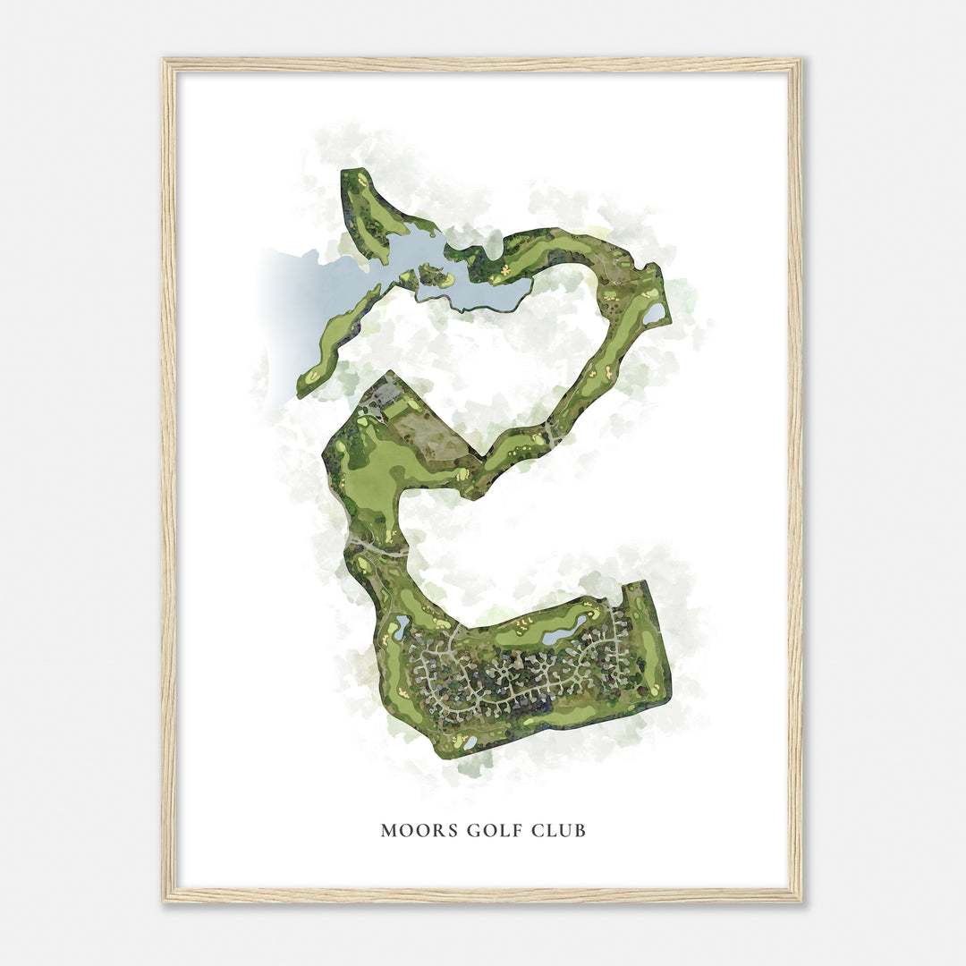 Print of Moors Golf Club Classic Map