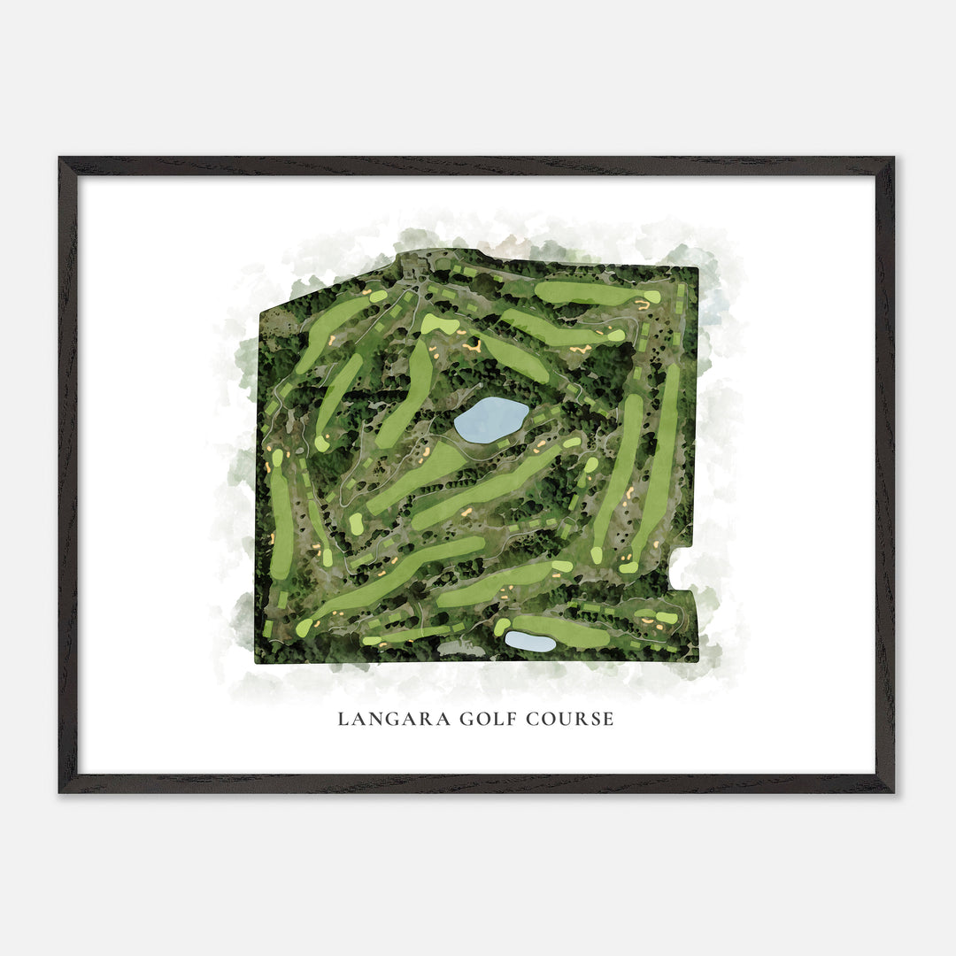 Print of Langara Golf Course Classic Map
