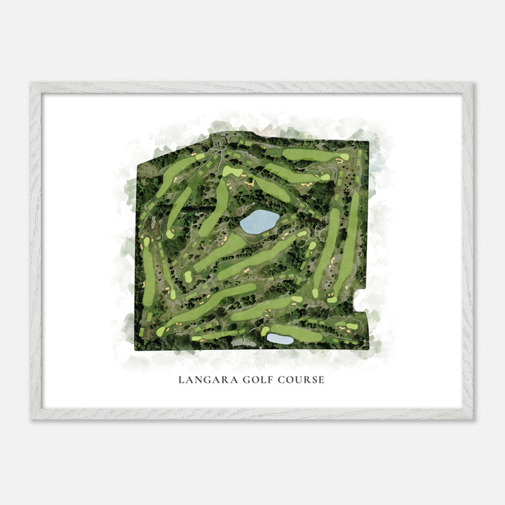 Print of Langara Golf Course Classic Map