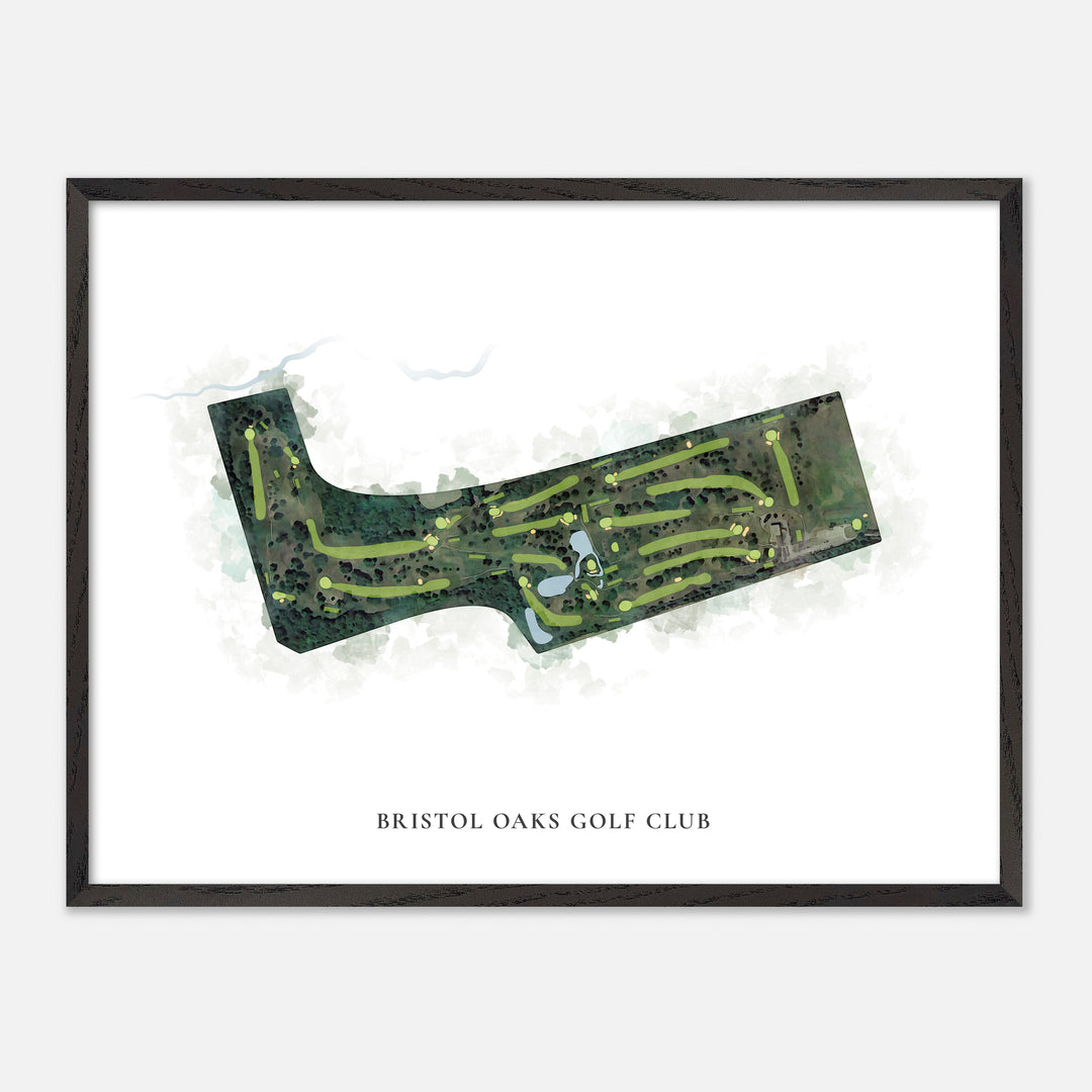 Print of Bristol Oaks Golf Club Classic Map