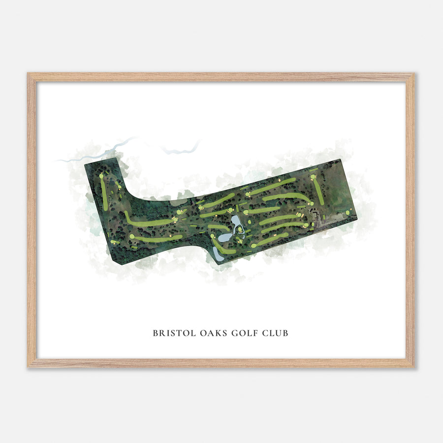 Print of Bristol Oaks Golf Club Classic Map