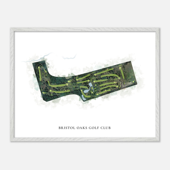 Print of Bristol Oaks Golf Club Classic Map
