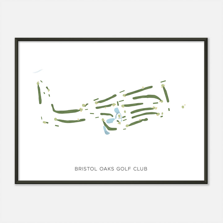 Print of Bristol Oaks Golf Club Modern Map