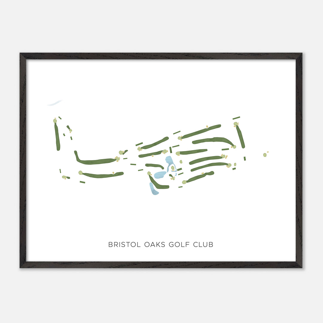 Print of Bristol Oaks Golf Club Modern Map