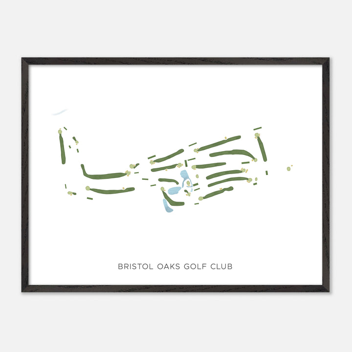 Print of Bristol Oaks Golf Club Modern Map