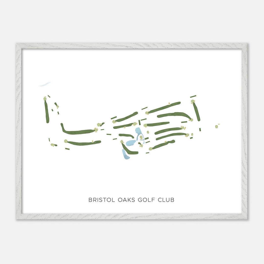Print of Bristol Oaks Golf Club Modern Map