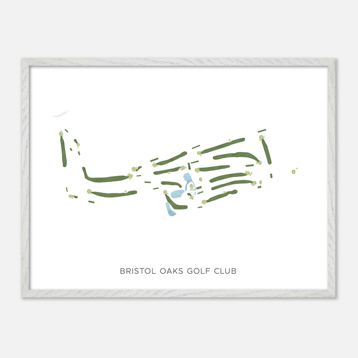 Print of Bristol Oaks Golf Club Modern Map
