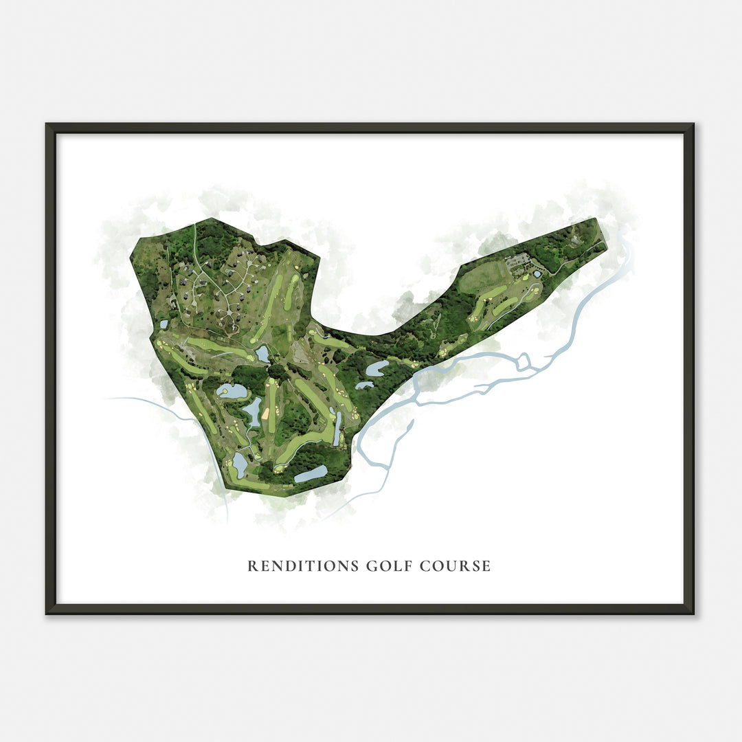 Print of Renditions Golf Course Classic Map