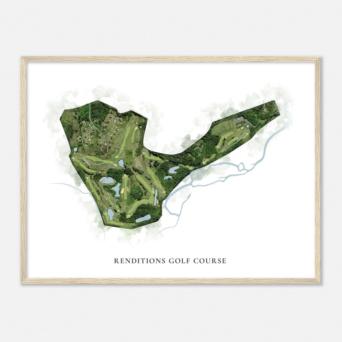 Print of Renditions Golf Course Classic Map