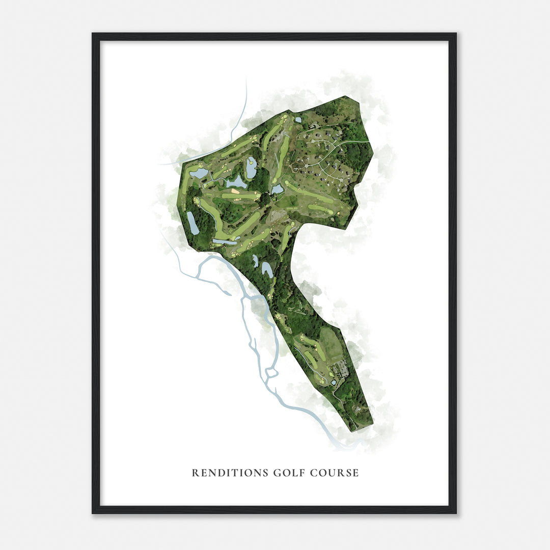 Print of Renditions Golf Course Classic Map