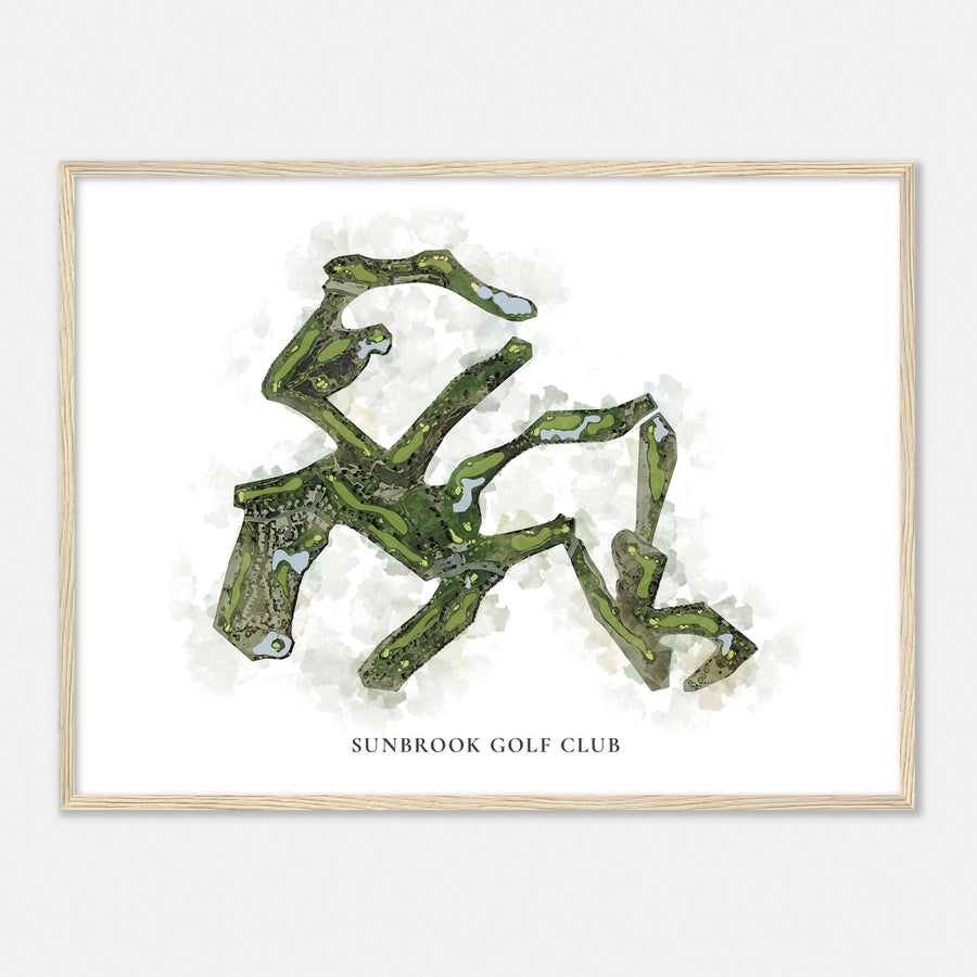 Print of Sunbrook Golf Club Classic Map