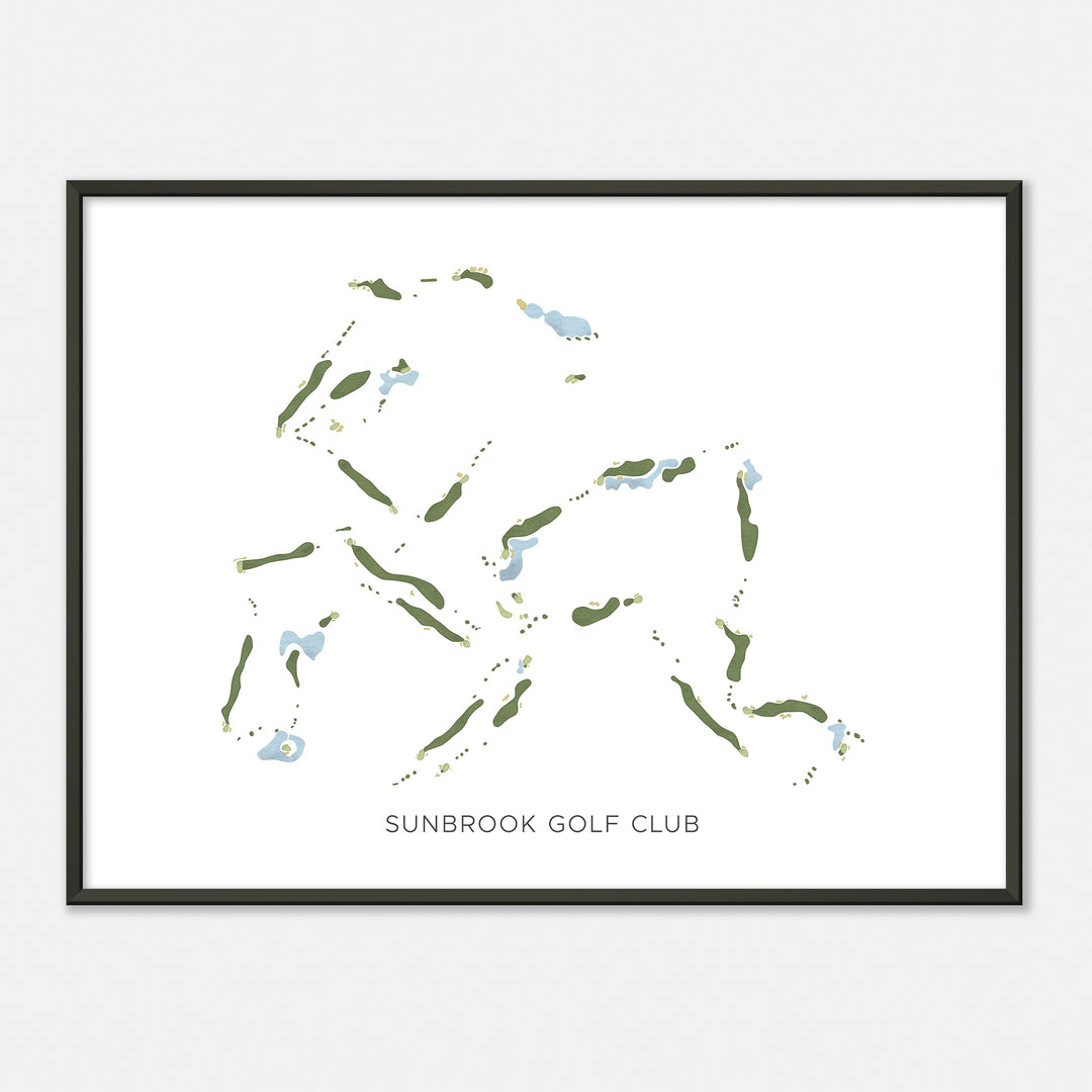 Print of Sunbrook Golf Club Modern Map