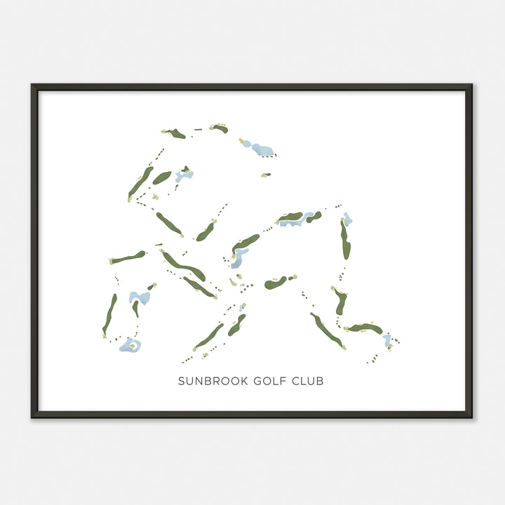 Print of Sunbrook Golf Club Modern Map