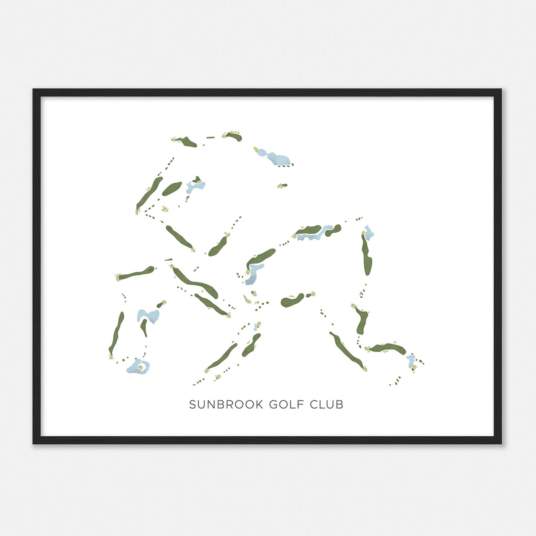 Print of Sunbrook Golf Club Modern Map