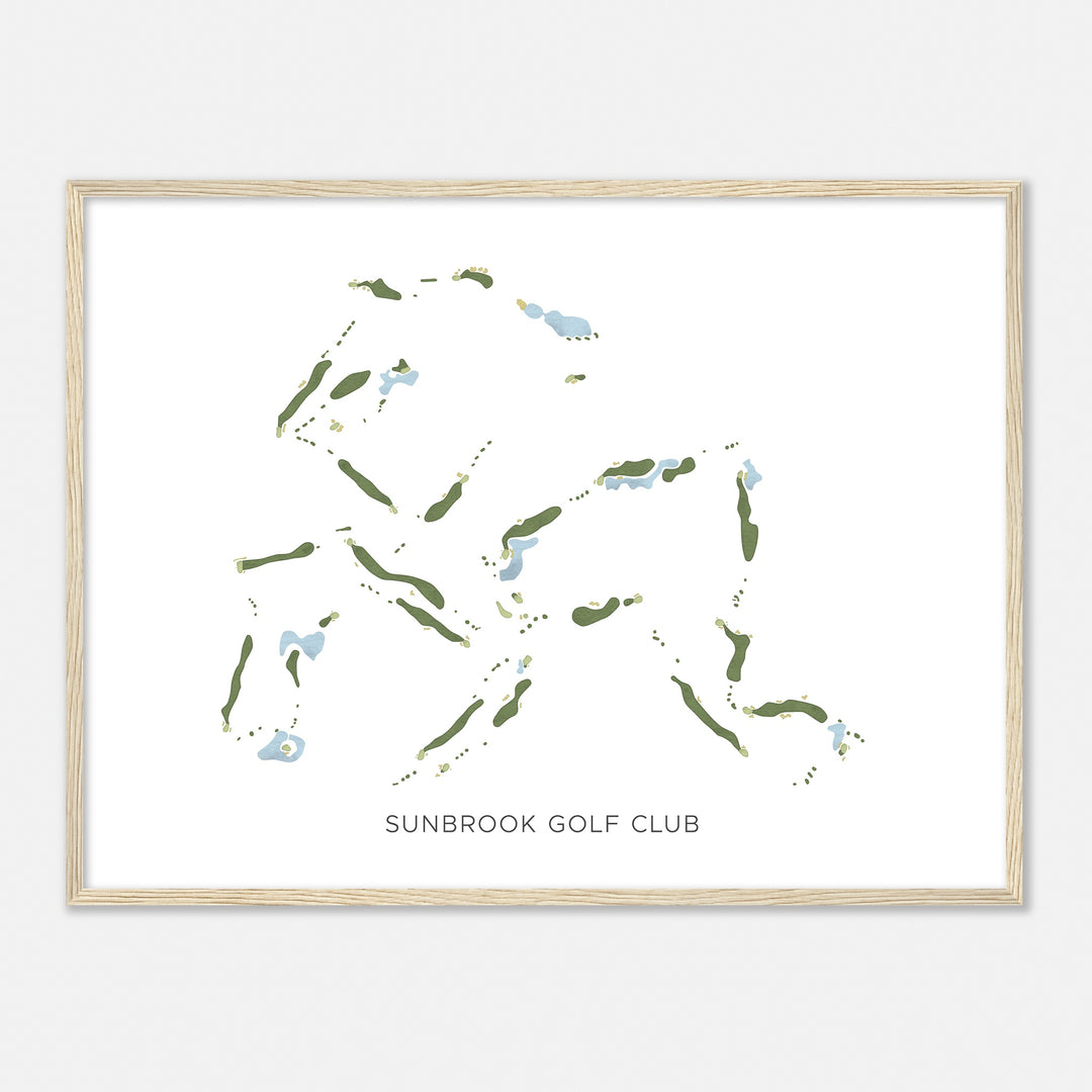 Print of Sunbrook Golf Club Modern Map