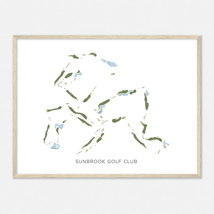 Print of Sunbrook Golf Club Modern Map