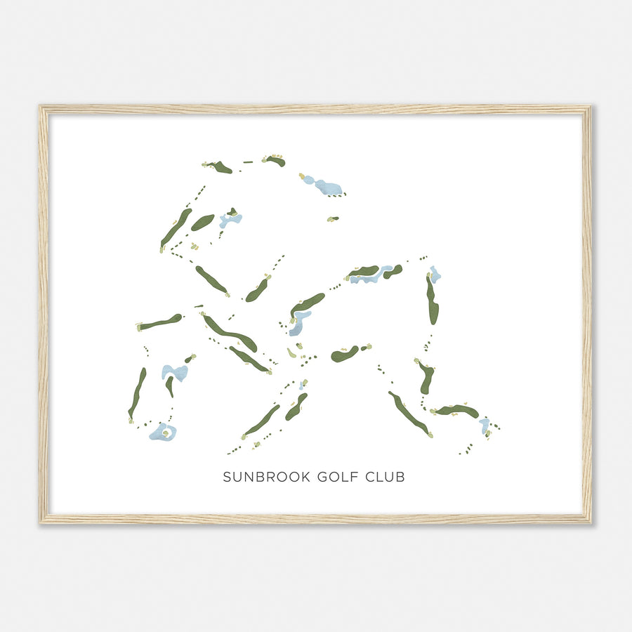 Print of Sunbrook Golf Club Modern Map