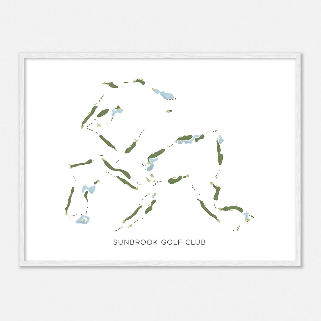 Print of Sunbrook Golf Club Modern Map