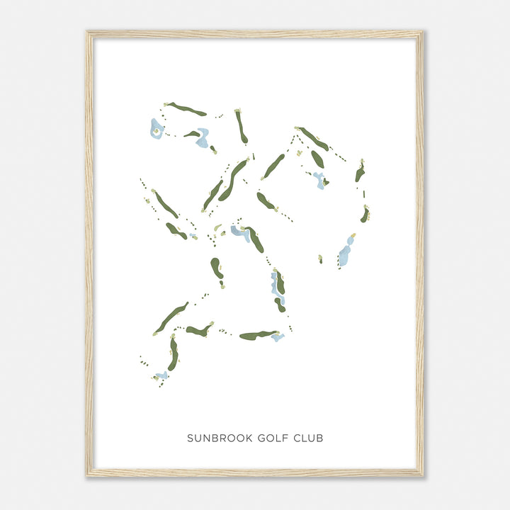 Print of Sunbrook Golf Club Modern Map