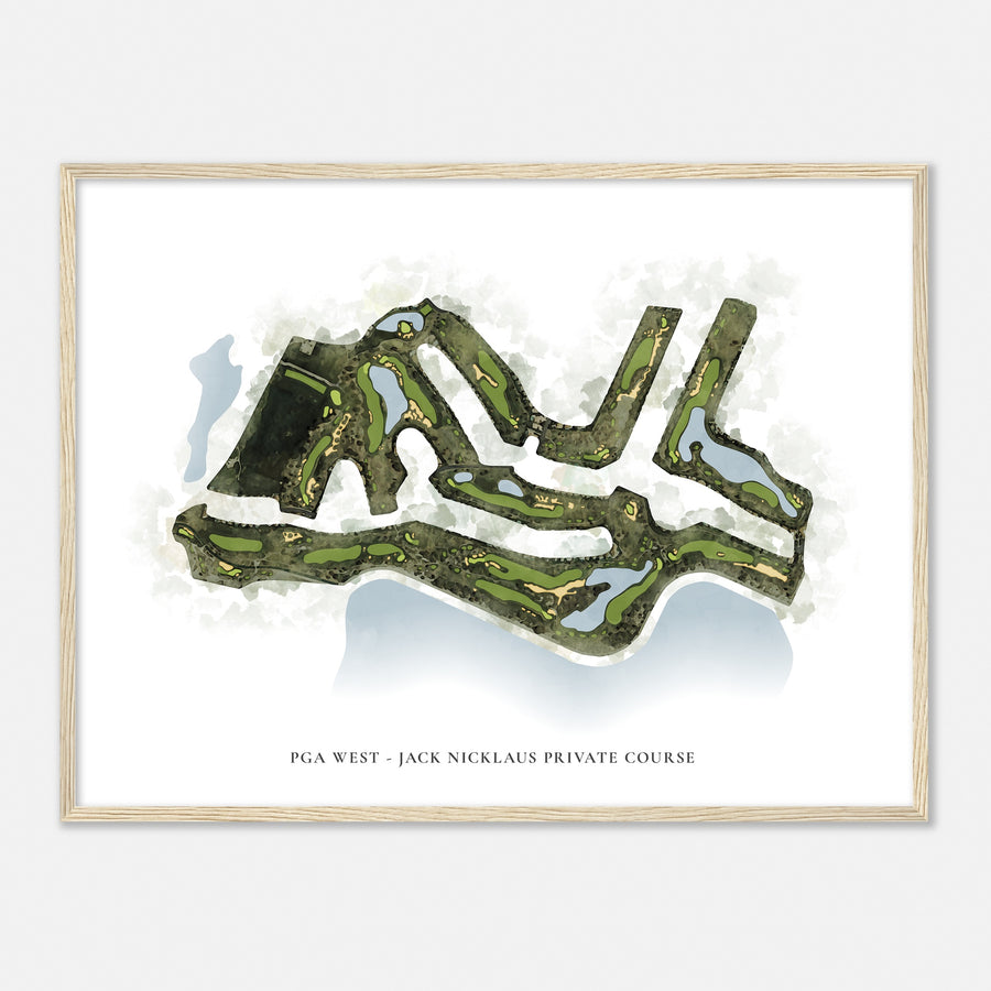 Print of Pga West - Jack Nicklaus Private Course Classic Map