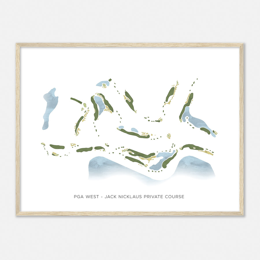 Print of Pga West - Jack Nicklaus Private Course Modern Map