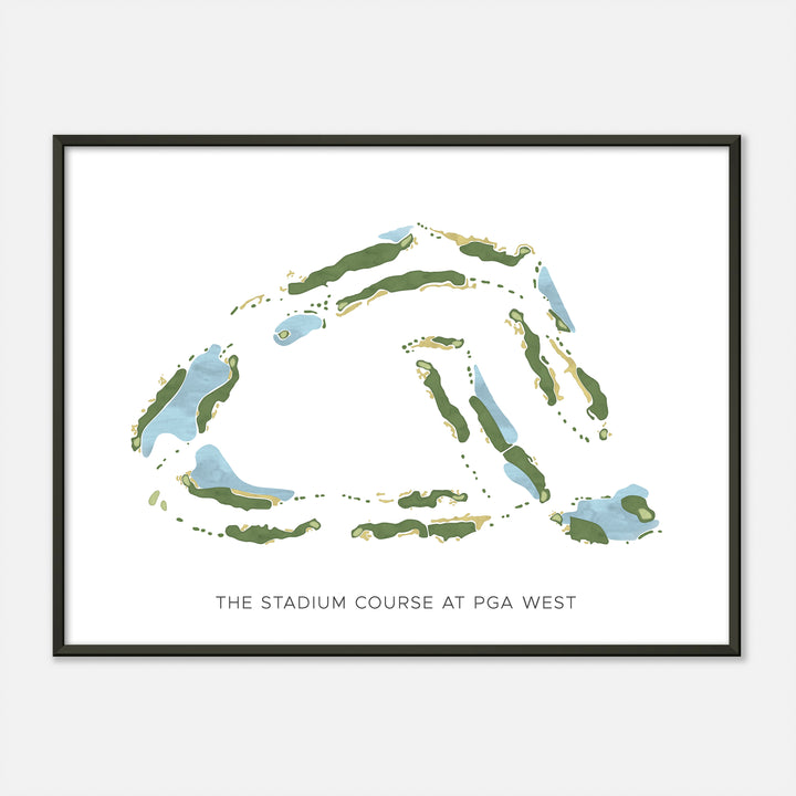 Print of The Stadium Course At Pga West Modern Map