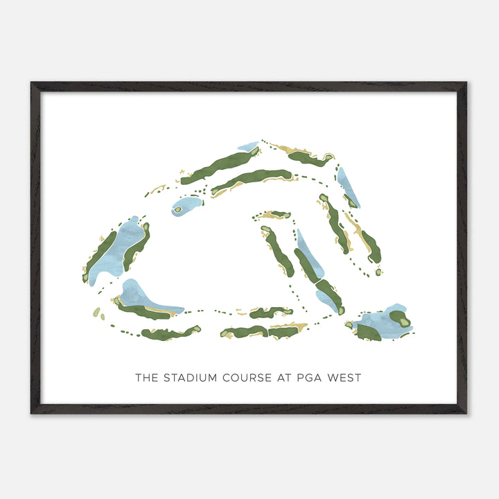 Print of The Stadium Course At Pga West Modern Map