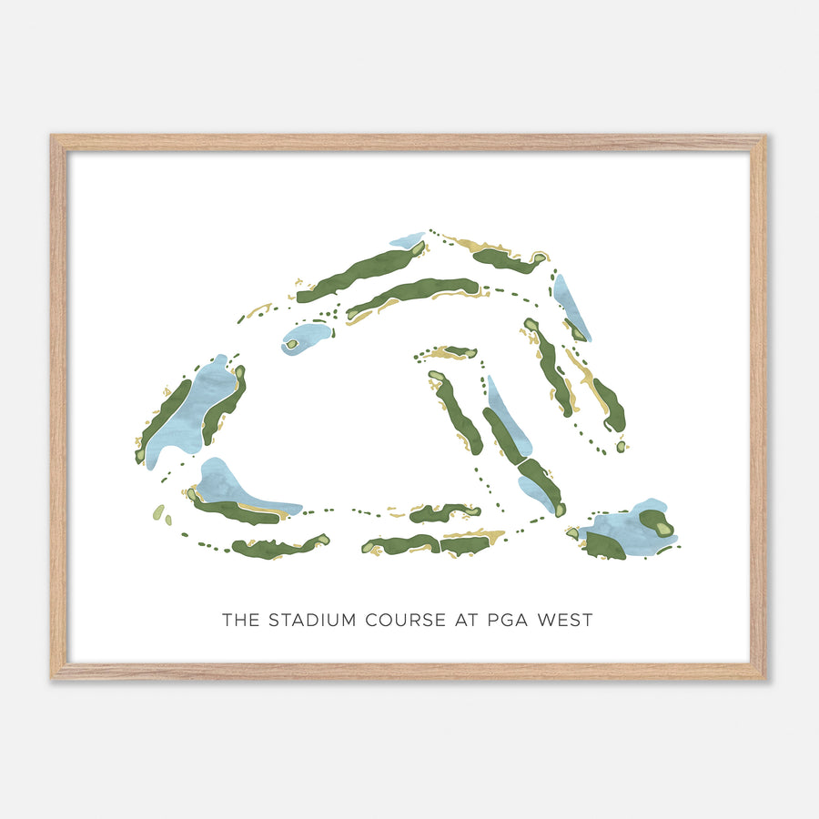 Print of The Stadium Course At Pga West Modern Map