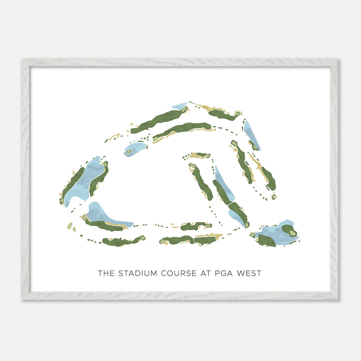 Print of The Stadium Course At Pga West Modern Map
