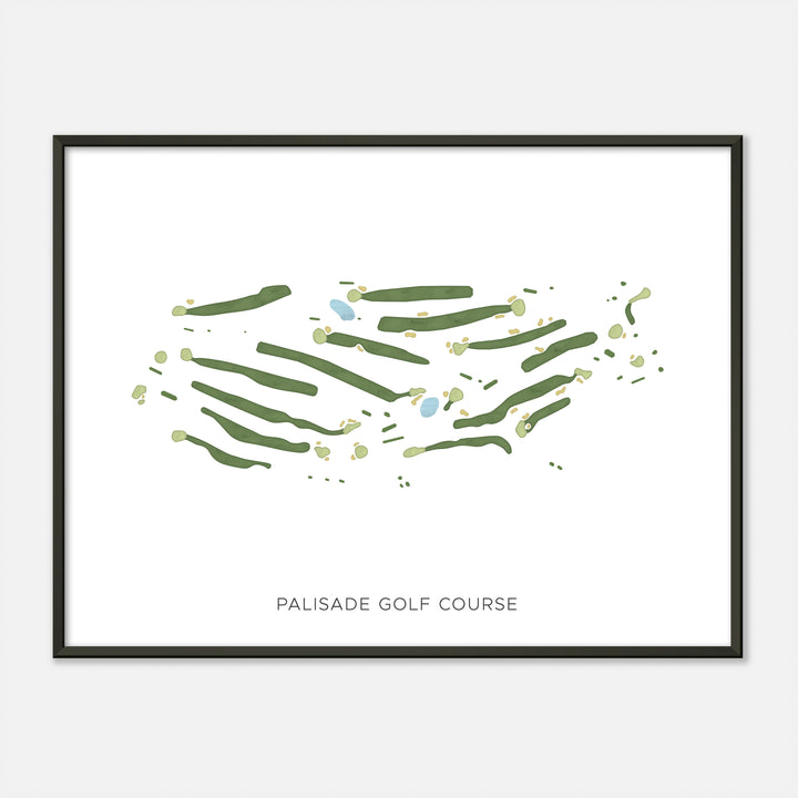 Print of Palisade Golf Course Modern Map