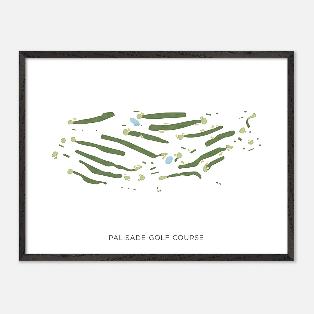 Print of Palisade Golf Course Modern Map